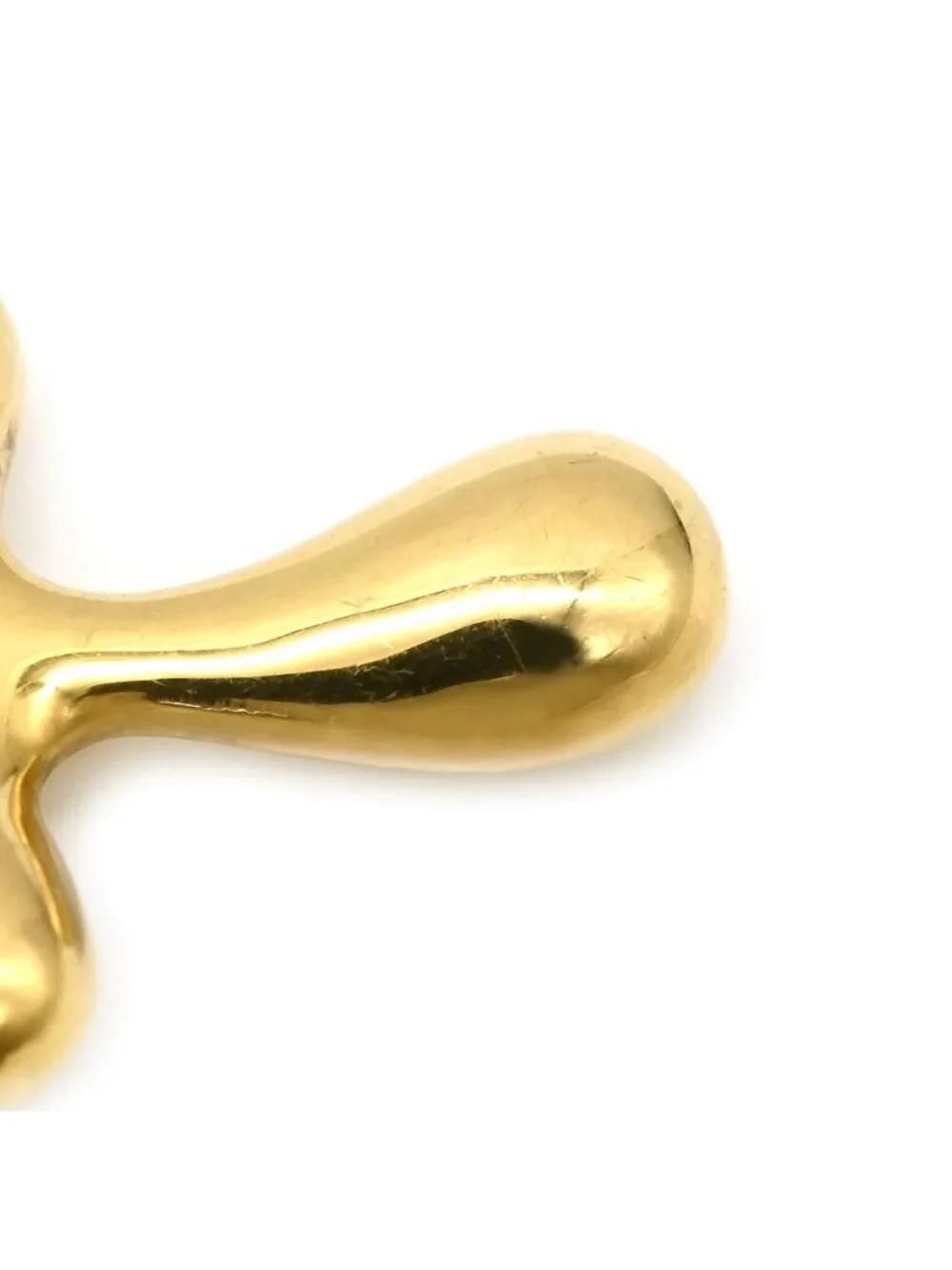 Tiffany & Co Necklace Small Cross Yellow Gold T& Elsa Peretti YG